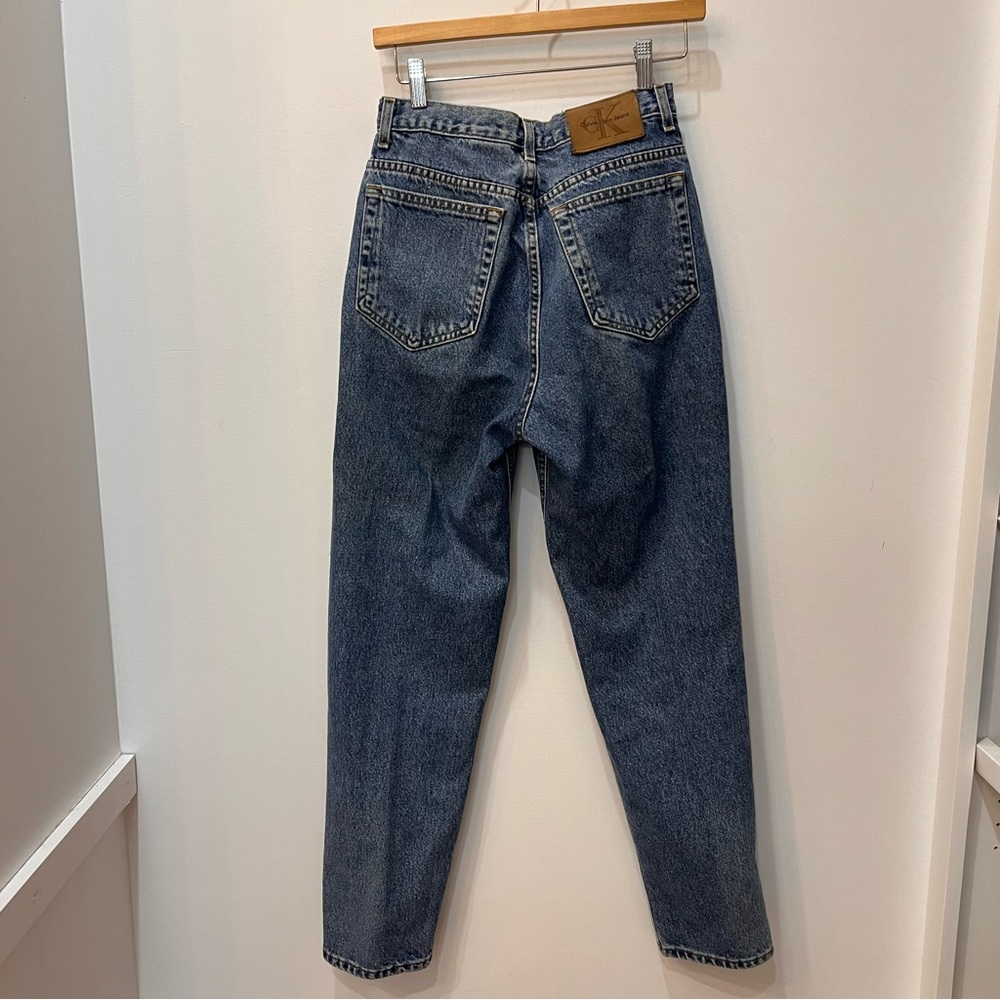 calvin klein Women’s Vintage 90s CHIC High Rise Tapered Jeans size 10 fi… - Picture 3 of 14